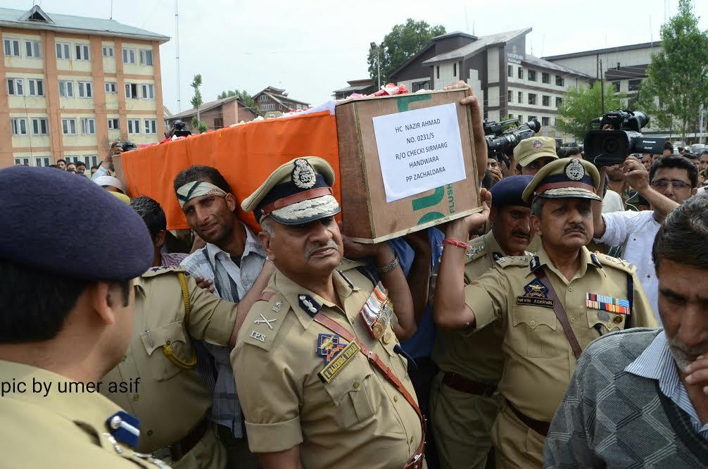 Three cops killed in two attacks in Srinagar